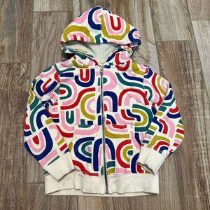 Hanna Anderson Rainbow Sherpa Zipper Hoodie